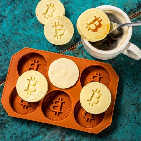 Bitcoin jég-és csokoládéforma