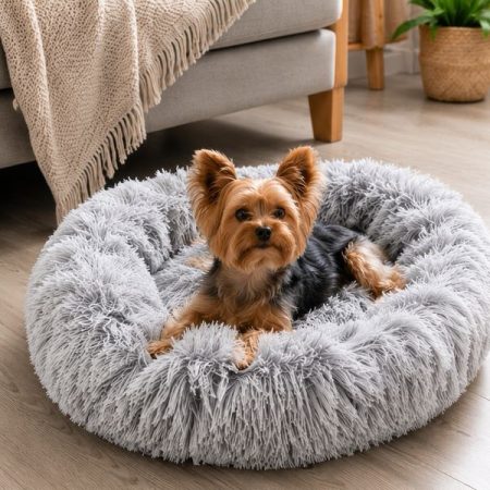 Bolyhos kisállat fekhely kutyáknak és macskáknak 60 cm
