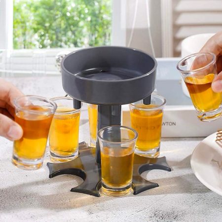 Alkoholadagoló 6 pohárral