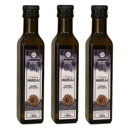 Mannavita Mákolaj 100%-os üvegben, 3 x 250ml