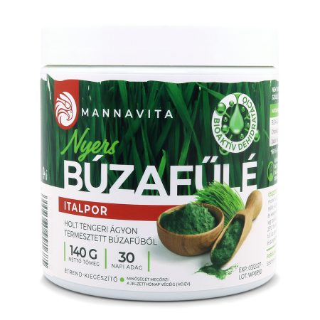 Mannavita nyers BÚZAFŰLÉ italpor Gluténmentes, 140g