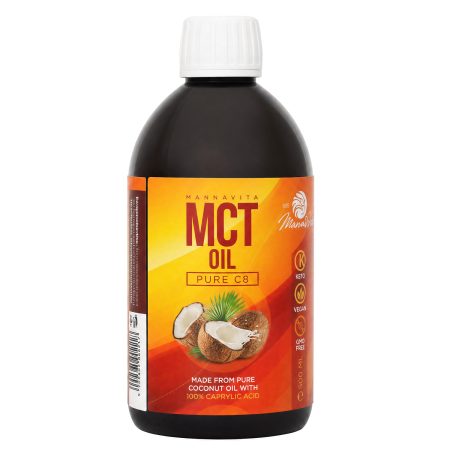 Mannavita MCT olaj tiszta C8 100% kaprilsavval • 500 ml