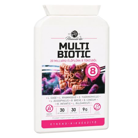 Multi Biotic probiotikum, 20 milliárd baktérium 8 törzsből, 30db