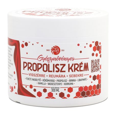 Mannavita Propolisz krém gyógynövényekkel, 300ml