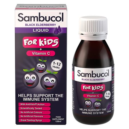 Sambucol fekete bodza szirup gyermek, 120ml (3 db)