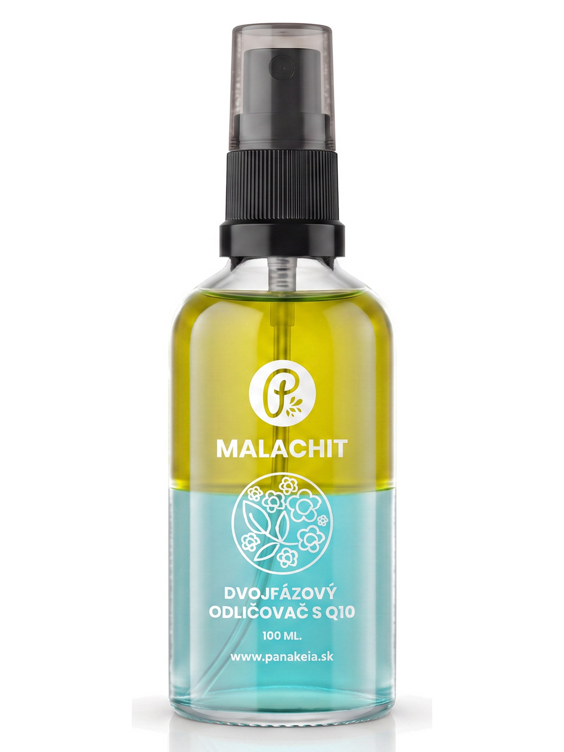 PANAKEIA MALACHIT kétfázisú sminklemosó Q10-zel és malachittal 100ml