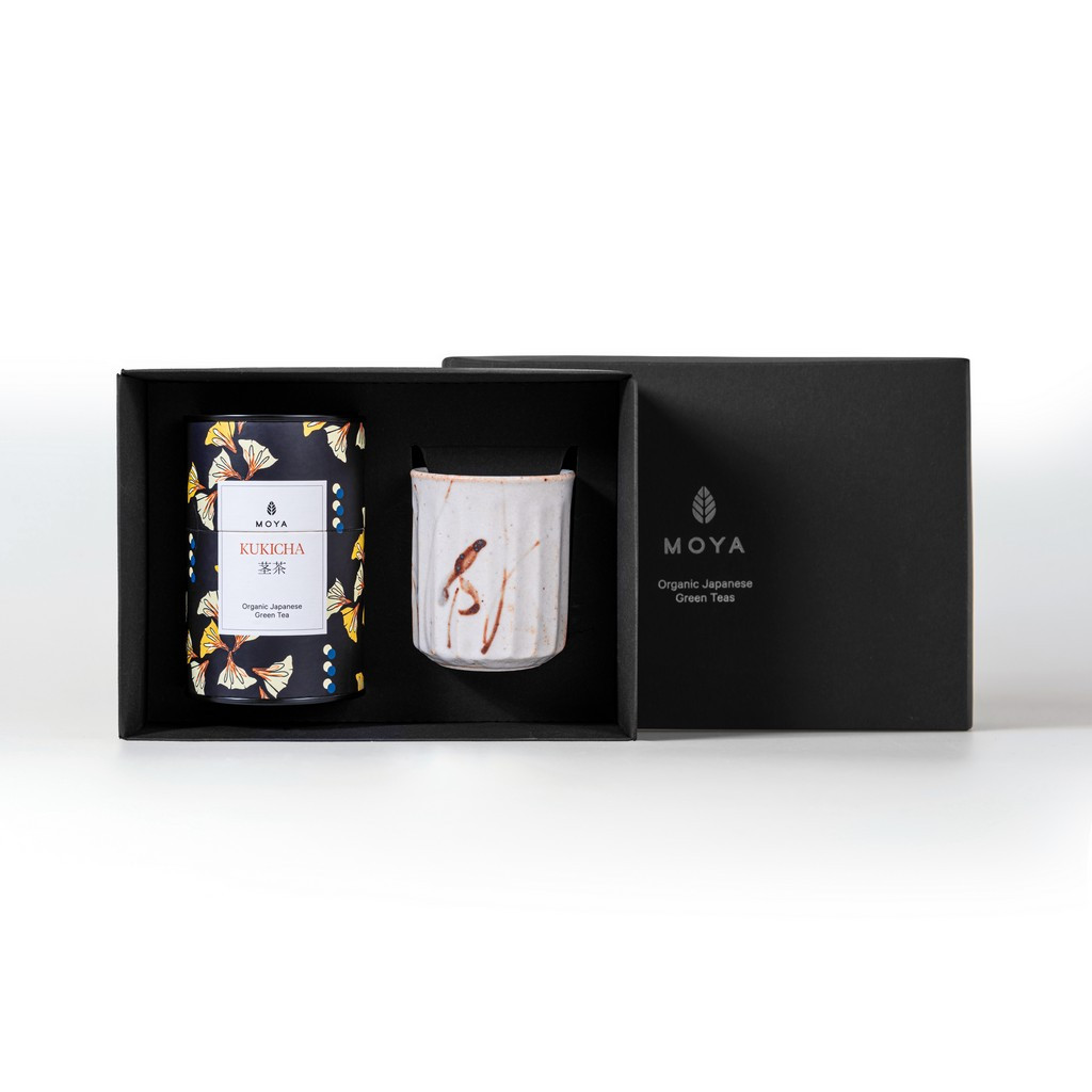 Moya Sato Organikus Szálas Tea Szett - Kukicha 60 g