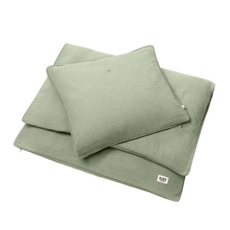 BIBS muszlin ágyneműhuzat BIO pamutból - Sage