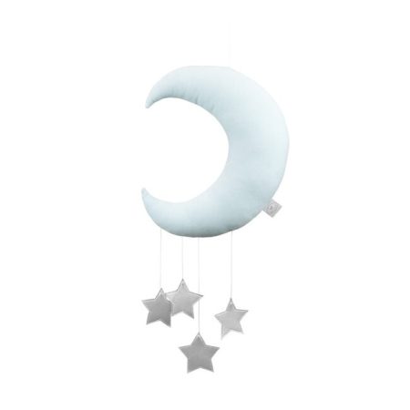 Silver Stars dekoratív holdacska - Kék