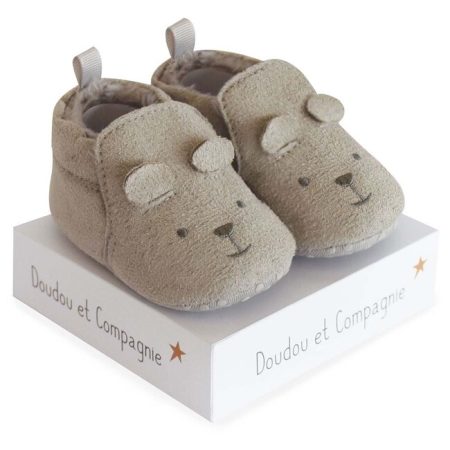 DouDou et Compagnie nyuszis babacipő szürke