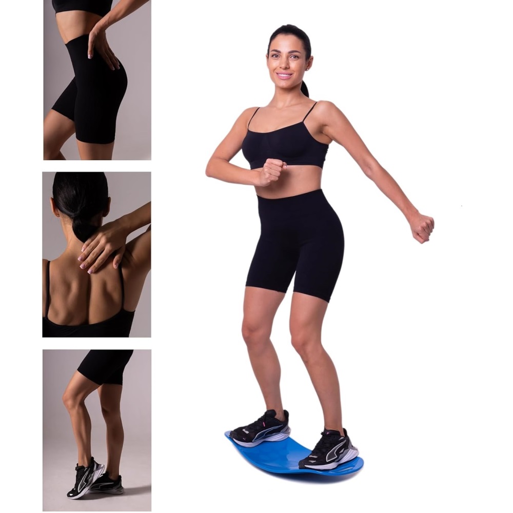 Fitnesz egyensúlyozó deszka a feszesebb hasfalért és erősebb lábizomzatért