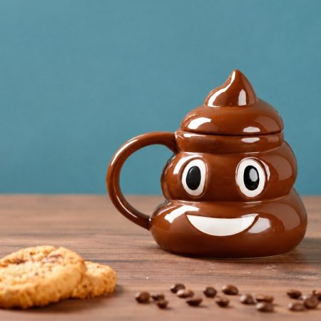 Emoji kaki bögre - akció: kisebb hiba a bögrén
