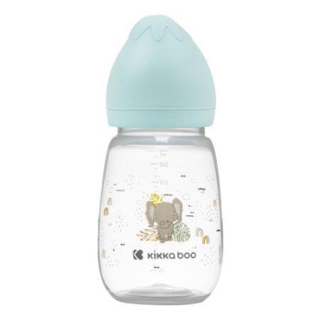 KikkaBoo Savana mentolzöld cumisüveg 260 ml 3m+