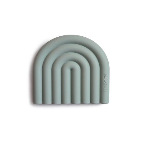 Mushie szilikon rágóka Rainbow - Cambridge Blue