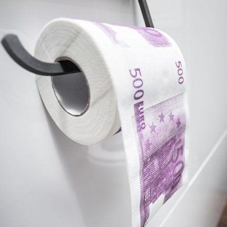 500 eurós WC papír