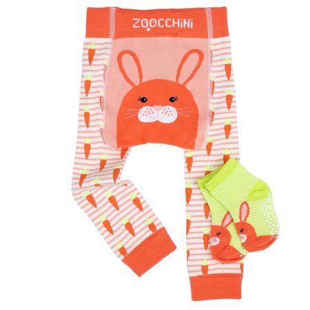Zoocchini leggings és zokni szett Bella nyuszi