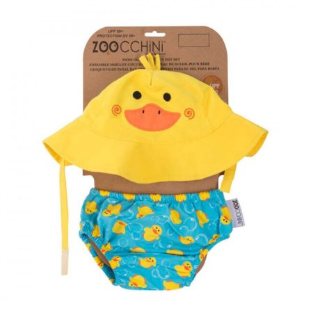 Zoocchini UV-szett kalap és fürdőruha Kacsa 6 - 12 m