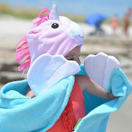 Zoocchini nagy kapucnis törölköző Unikornis