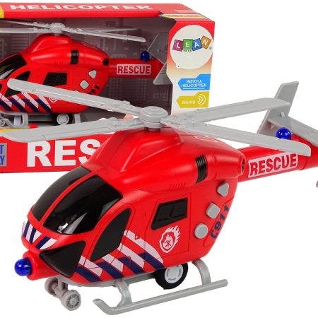Tűzoltóhelikopter súrlódásos meghajtású piros