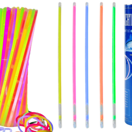 Fluoreszkáló karkötők 100 darab
