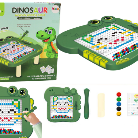Mágneses oktatótábla Dino zöld