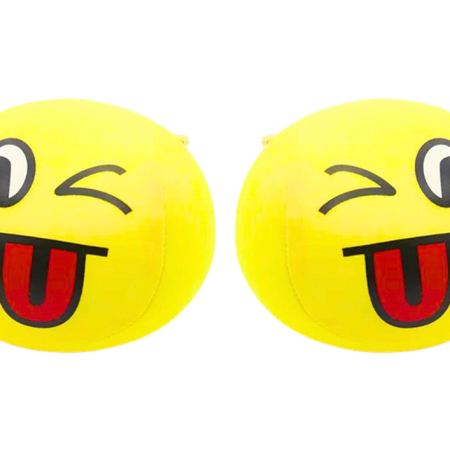 Soft ball smiley hangulatjel 9 cm sárga