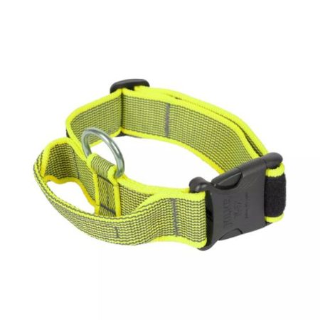 Julius k9 nyakörv fogantyúval és cserélhető felirattal 40mm/38-53 Neon-Szürke