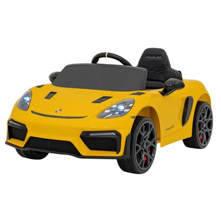 Porsche Spyder RS ​​718 elektromos autó sárgára festve