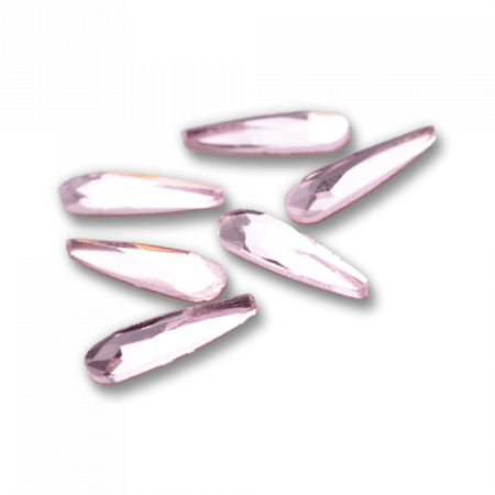 Csiszolt formakő csepp 06 light pink ()