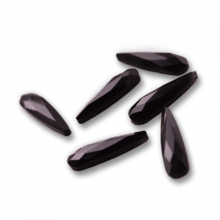 Csiszolt formakő csepp 09 black ()