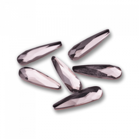 Csiszolt formakő csepp 13 clear grey ()