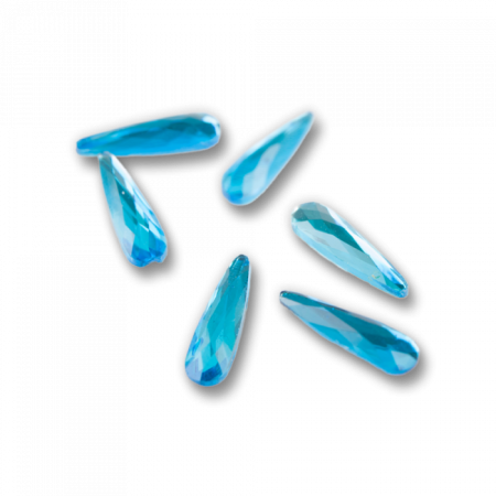 Csiszolt formakő csepp 15 lake blue ()