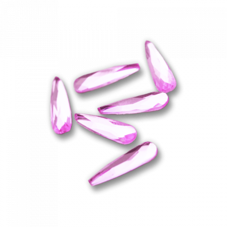 Csiszolt formakő csepp 20 pink ()