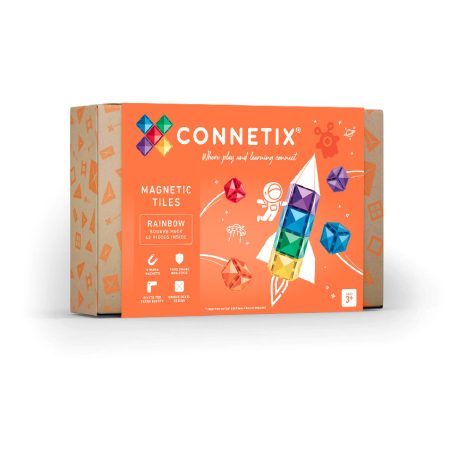 Connetix csempe - Mágneses építőkészlet Ghost Squares 42 db