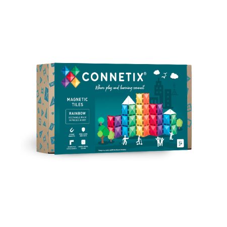 Connetix csempe - Mágneses építőkészlet téglalapok 18 db