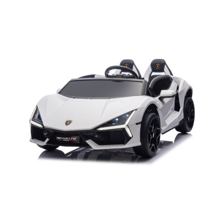 Gyermek elektromos autó Lamborghini Revuelto XL STRONG fehér
