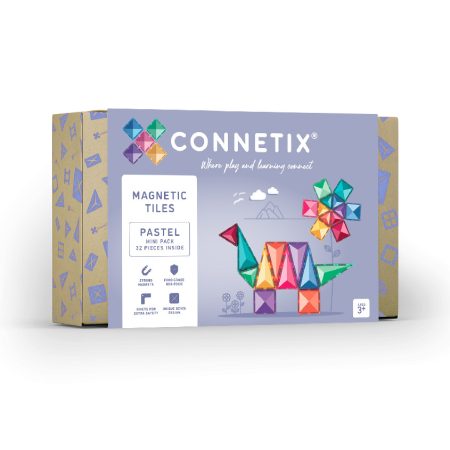 Connetix csempe - Mágneses építőkészlet Pastel Mini 32 db