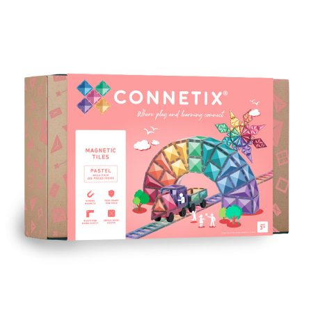 Connetix csempe - Mágneses építőkészlet Pastel XXL 202 db