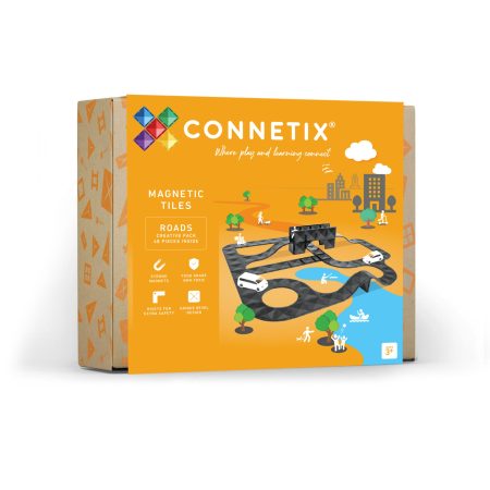 Connetix csempe - Mágneses útépítő készlet 48 db