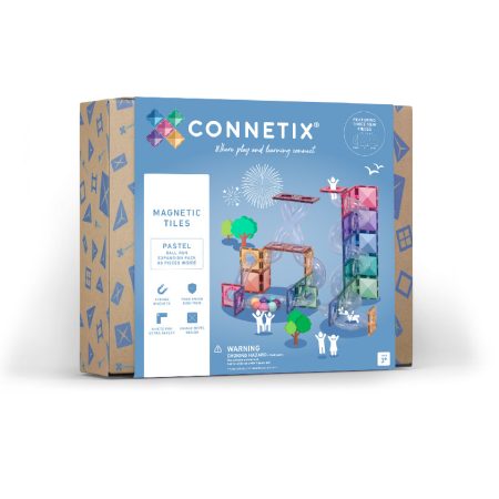 Connetix csempe - Mágneses Építőkészlet Pasztell labdapálya 80 db