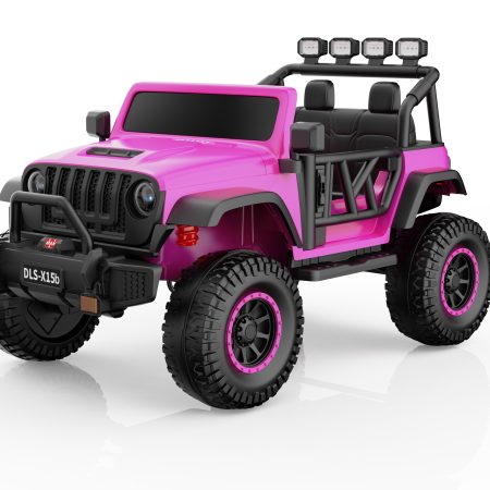 Elektromos kisautó Buggy BIG FOOT 4x4 rózsaszín 24V | 800 W | 60 kg | ÉVA | LED | 2