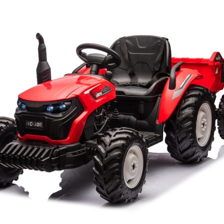 Elektromos gyerek traktor utánfutóval HC-306 24V piros