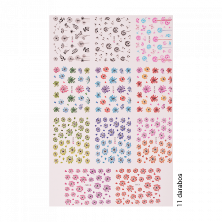 Matrica Szett - Flowers - E391-401 ()
