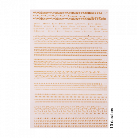 Matrica Szett - Arany - YL11-20 ()