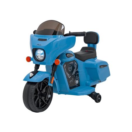 Gyerek elektromos motorkerékpár Chopper INDIAN kék