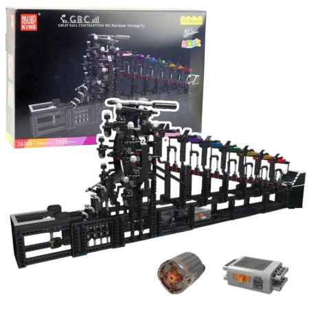 Nagy építőkészlet elektromos labdapályával