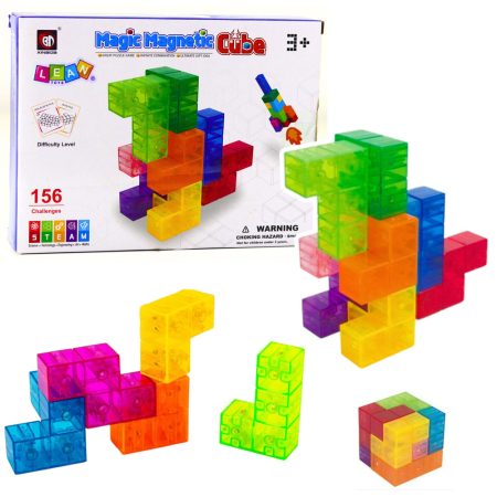 Mágneses kockák Magic Cube feladatokkal 9 darabos