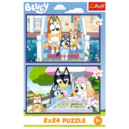 Puzzle Funny Bluey 2x24 Trefl 34446