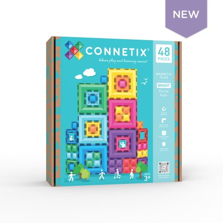Connetix Tiles - Mágneses építőkészlet forgó technológiával 48db
