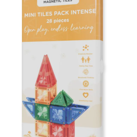Cleverclixx Mini Intense magnetická stavebnice oranžová 28 ks